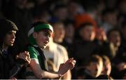 18 April 2022; A Shamrock Rovers supporter during the SSE Airtricity League Premier Division match between Shamrock Rovers and Dundalk at Tallaght Stadium in Dublin. Photo by Eóin Noonan/Sportsfile