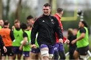 19 April 2022; Peter O'Mahony during a Munster rugby squad training session at the University of Limerick in Limerick. Photo by Brendan Moran/Sportsfile