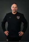 22 March 2022; David Forde, sports physiologist, during a Republic of Ireland squad portrait session at Castleknock Hotel in Dublin. Photo by Stephen McCarthy/Sportsfile