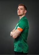22 March 2022; Connor Ronan during a Republic of Ireland squad portrait session at Castleknock Hotel in Dublin. Photo by Stephen McCarthy/Sportsfile