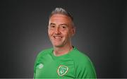 22 March 2022; Goalkeeping coach Dean Kiely during a Republic of Ireland squad portrait session at Castleknock Hotel in Dublin. Photo by Stephen McCarthy/Sportsfile