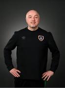 22 March 2022; Colum O’Neill, athletic therapist, during a Republic of Ireland squad portrait session at Castleknock Hotel in Dublin. Photo by Stephen McCarthy/Sportsfile