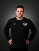 22 March 2022; Rob Weaver, analyst, during a Republic of Ireland squad portrait session at Castleknock Hotel in Dublin. Photo by Stephen McCarthy/Sportsfile