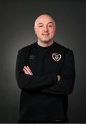 22 March 2022; Colum O’Neill, athletic therapist, during a Republic of Ireland squad portrait session at Castleknock Hotel in Dublin. Photo by Stephen McCarthy/Sportsfile