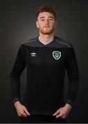 22 March 2022; Goalkeeper Mark Travers during a Republic of Ireland squad portrait session at Castleknock Hotel in Dublin. Photo by Stephen McCarthy/Sportsfile