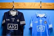 7 April 2022; A general view of Dublin jerseys during Dublin Hurling Squad Portraits at Parnell Park in Dublin. Photo by Sam Barnes/Sportsfile