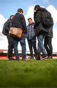 18 April 2022; Shelbourne manager Damien Duff speaks to journalists after the SSE Airtricity League Premier Division match between Shelbourne and Bohemians at Tolka Park in Dublin. Photo by Stephen McCarthy/Sportsfile