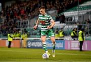 18 April 2022; Andy Lyons of Shamrock Rovers during the SSE Airtricity League Premier Division match between Shamrock Rovers and Dundalk at Tallaght Stadium in Dublin.  Photo by Eóin Noonan/Sportsfile