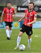 9 April 2022; Cameron Dummigan of Derry City during the SSE Airtricity League Premier Division match between Finn Harps and Derry City at Finn Park in Ballybofey, Donegal. Photo by Oliver McVeigh/Sportsfile