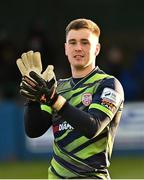 9 April 2022; Derry City goalkeeper Brian Maher during the SSE Airtricity League Premier Division match between Finn Harps and Derry City at Finn Park in Ballybofey, Donegal. Photo by Oliver McVeigh/Sportsfile