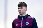 18 April 2022; Drogheda United goalkeeper Sam Long before the SSE Airtricity League Premier Division match between Drogheda United and Derry City at Head in the Game Park in Drogheda, Louth. Photo by Ben McShane/Sportsfile