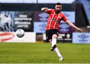 18 April 2022; Daniel Lafferty of Derry City during the SSE Airtricity League Premier Division match between Drogheda United and Derry City at Head in the Game Park in Drogheda, Louth. Photo by Ben McShane/Sportsfile