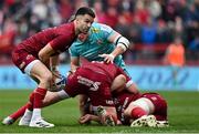 16 April 2022; Conor Murray of Munster  during the Heineken Champions Cup Round of 16 Second Leg match between Munster and Exeter Chiefs at Thomond Park in Limerick. Photo by Brendan Moran/Sportsfile