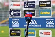 16 April 2022; A Sky Sports microphone pitchside before the Leinster GAA Hurling Senior Championship Round 1 match between Wexford and Galway at Chadwicks Wexford Park in Wexford. Photo by Piaras Ó Mídheach/Sportsfile