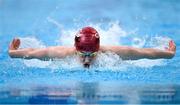 21 April 2022; Julia Knox of Banbridge SC competing in her Girls 400 metre individual medley heat during the Swim Ireland Open Championships at the National Aquatic Centre, on the Sport Ireland Campus, in Dublin. Photo by Seb Daly/Sportsfile