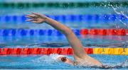 21 April 2022; Molly Mayne of Templeogue SC competing in her Girls 400 metre individual medley heat during the Swim Ireland Open Championships at the National Aquatic Centre, on the Sport Ireland Campus, in Dublin. Photo by Seb Daly/Sportsfile