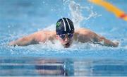 21 April 2022; Evan Bailey of New Ross SC competing in his Boys 100 metre butterfly heat during the Swim Ireland Open Championships at the National Aquatic Centre, on the Sport Ireland Campus, in Dublin. Photo by Seb Daly/Sportsfile
