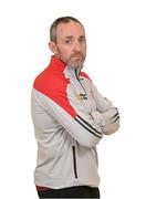 21 April 2022; Joint manager Brian Dooher during a Tyrone football squad portrait session at Tyrone GAA Centre of Excellence in Garvaghey, Tyrone. Photo by Stephen McCarthy/Sportsfile