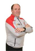 21 April 2022; Joint manager Feargal Logan during a Tyrone football squad portrait session at Tyrone GAA Centre of Excellence in Garvaghey, Tyrone. Photo by Stephen McCarthy/Sportsfile