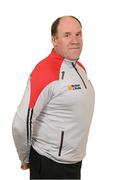 21 April 2022; Joint manager Feargal Logan during a Tyrone football squad portrait session at Tyrone GAA Centre of Excellence in Garvaghey, Tyrone. Photo by Stephen McCarthy/Sportsfile