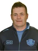 18 April 2022; Manager Dessie Farrell during a Dublin football squad portrait session at Parnell Park in Dublin. Photo by Brendan Moran/Sportsfile