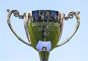 21 April 2022; A general view of the Sarah Robinson Cup after the Leinster Rugby Under 18 Sarah Robinson Cup Final Round match between South East and North Midlands at Energia Park in Dublin. Photo by Brendan Moran/Sportsfile