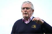 21 April 2022; Leinster Rugby past president Robert Deacon speaking after the Leinster Rugby Under 18 Sarah Robinson Cup Final Round match between South East and North Midlands at Energia Park in Dublin. Photo by Brendan Moran/Sportsfile