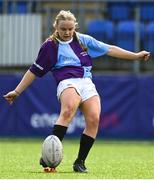 21 April 2022; Molly O’Gorman of South East during the Leinster Rugby Under 18 Sarah Robinson Cup Final Round match between South East and North Midlands at Energia Park in Dublin. Photo by Brendan Moran/Sportsfile