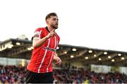 22 April 2022; Will Patching of Derry City celebrates after scoring his side's first goal during the SSE Airtricity League Premier Division match between Derry City and UCD at The Ryan McBride Brandywell Stadium in Derry. Photo by Eóin Noonan/Sportsfile