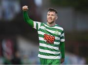 22 April 2022; Jack Byrne of Shamrock Rovers celebrates his side's second goal during the SSE Airtricity League Premier Division match between Bohemians and Shamrock Rovers at Dalymount Park in Dublin. Photo by Stephen McCarthy/Sportsfile