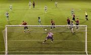 22 April 2022; Danny Mandroiu of Shamrock Rovers shoots to score his side's third goal during the SSE Airtricity League Premier Division match between Bohemians and Shamrock Rovers at Dalymount Park in Dublin. Photo by Seb Daly/Sportsfile