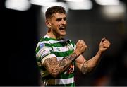 22 April 2022; Lee Grace of Shamrock Rovers celebrates after the SSE Airtricity League Premier Division match between Bohemians and Shamrock Rovers at Dalymount Park in Dublin. Photo by Stephen McCarthy/Sportsfile