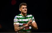 22 April 2022; Lee Grace of Shamrock Rovers celebrates after the SSE Airtricity League Premier Division match between Bohemians and Shamrock Rovers at Dalymount Park in Dublin. Photo by Stephen McCarthy/Sportsfile
