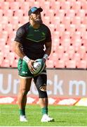 23 April 2022; Bundee Aki of Connacht before the United Rugby Championship match between Emirates Lions and Connacht at Emirates Airline Park in Johannesburg, South Africa. Photo by Sydney Seshibedi/Sportsfile