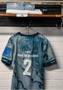 23 April 2022; John McKee of Leinster jersey is seen in the dressing room before the United Rugby Championship match between Cell C Sharks and Leinster at Hollywoodbets Kings Park Stadium in Durban, South Africa. Photo by Harry Murphy/Sportsfile