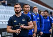 23 April 2022; Rónan Kelleher of Leinster arrives before the United Rugby Championship match between Cell C Sharks and Leinster at Hollywoodbets Kings Park Stadium in Durban, South Africa. Photo by Harry Murphy/Sportsfile