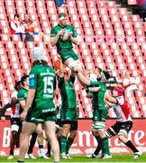 23 April 2022; Niall Murray of Connacht wins the ball in a line out during the United Rugby Championship match between Emirates Lions and Connacht at Emirates Airline Park in Johannesburg, South Africa. Photo by Sydney Seshibedi/Sportsfile