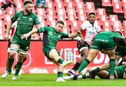 23 April 2022; Coalin Blade of Connacht clears the ball during the United Rugby Championship match between Emirates Lions and Connacht at Emirates Airline Park in Johannesburg, South Africa. Photo by Sydney Seshibedi/Sportsfile