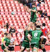 23 April 2022; Oisin Dowling of Connacht wins possession in a lineout during the United Rugby Championship match between Emirates Lions and Connacht at Emirates Airline Park in Johannesburg, South Africa. Photo by Sydney Seshibedi/Sportsfile