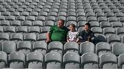 23 April 2022; Conor Egan from Bruff, with Clodagh, 9 years, and Jack, 13 years, ahead of the Munster GAA Hurling Senior Championship Round 2 match between Limerick and Waterford at TUS Gaelic Grounds in Limerick. Photo by Ray McManus/Sportsfile