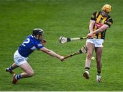 23 April 2022; Billy Ryan of Kilkenny in action against Donnchadh Hartnett of Laois during the Leinster GAA Hurling Senior Championship Round 2 match between Kilkenny and Laois at UPMC Nowlan Park in Kilkenny. Photo by David Fitzgerald/Sportsfile