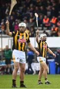 23 April 2022; Padraig Walsh, right, and Shane Walsh of Kilkenny during the Leinster GAA Hurling Senior Championship Round 2 match between Kilkenny and Laois at UPMC Nowlan Park in Kilkenny. Photo by David Fitzgerald/Sportsfile