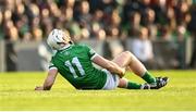 23 April 2022; Cian Lynch of Limerick awaits medical attention during the Munster GAA Hurling Senior Championship Round 2 match between Limerick and Waterford at TUS Gaelic Grounds in Limerick. Photo by Stephen McCarthy/Sportsfile