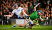 23 April 2022; Mike Casey of Limerick and Austin Gleeson of Waterford collide during the Munster GAA Hurling Senior Championship Round 2 match between Limerick and Waterford at TUS Gaelic Grounds in Limerick. Photo by Ray McManus/Sportsfile