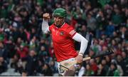 23 April 2022; Limerick goalkeeper Nickie Quaid celebrates at the final whistle of the Munster GAA Hurling Senior Championship Round 2 match between Limerick and Waterford at TUS Gaelic Grounds in Limerick. Photo by Stephen McCarthy/Sportsfile