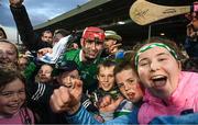 23 April 2022; Barry Nash of Limerick with supporters after the Munster GAA Hurling Senior Championship Round 2 match between Limerick and Waterford at TUS Gaelic Grounds in Limerick. Photo by Ray McManus/Sportsfile