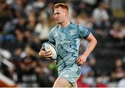 23 April 2022; Ciarán Frawley of Leinster during the United Rugby Championship match between Cell C Sharks and Leinster at Hollywoodbets Kings Park Stadium in Durban, South Africa. Photo by Harry Murphy/Sportsfile