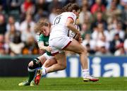 24 April 2022; Nicole Cronin of Ireland tackles Helena Rowland of England during the TikTok Women's Six Nations Rugby Championship match between England and Ireland at Mattioli Woods Welford Road Stadium in Leicester, England. Photo by Darren Staples/Sportsfile