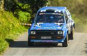 24 April 2022; Jason Black and Karl Egan in their Toyota Starlet RWD on SS2 in the Monaghan Stages Rally Round 3 of the National Rally Championship in Monaghan. Photo by Philip Fitzpatrick/Sportsfile