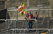 24 April 2022; A Carlow supporter before the Leinster GAA Football Senior Championship Round 1 match between Louth and Carlow at Páirc Tailteann in Navan, Meath. Photo by Eóin Noonan/Sportsfile
